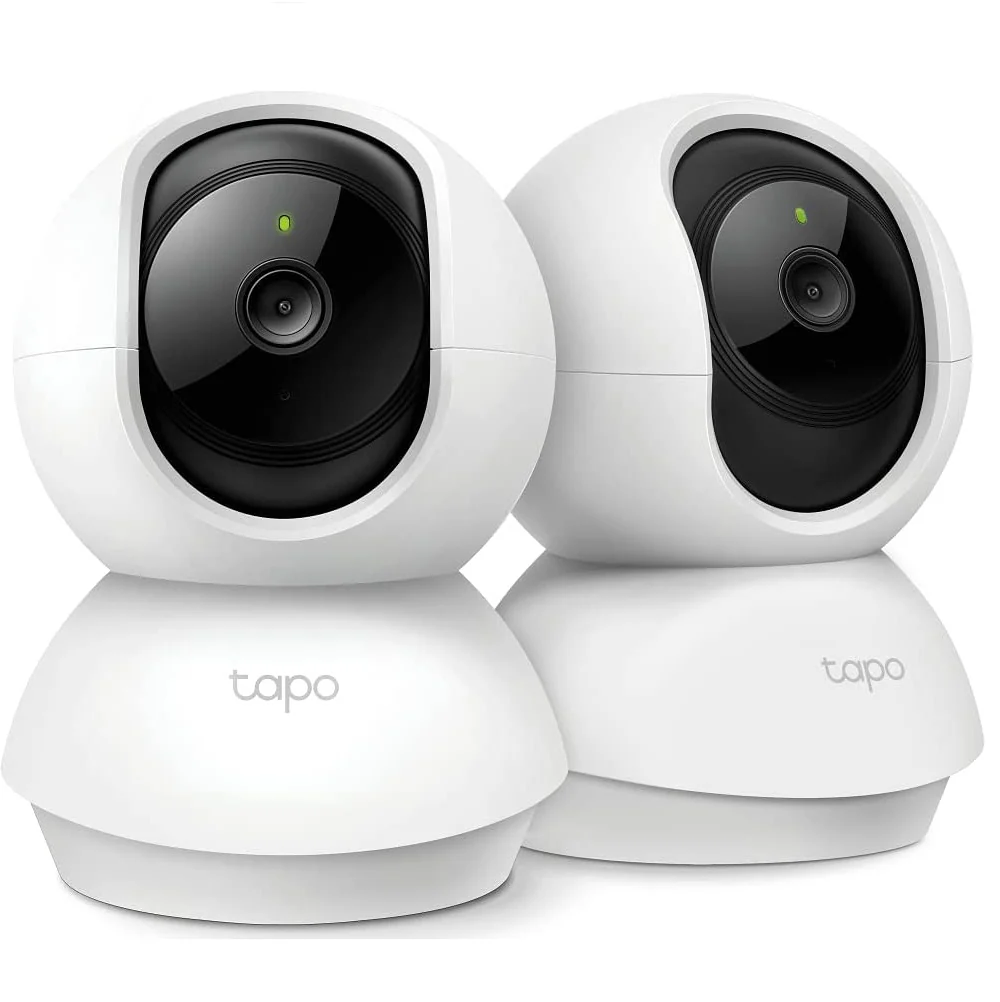 TP-Link Tapo C210P2 pan tilt 2K indoor security camera, 2-pack