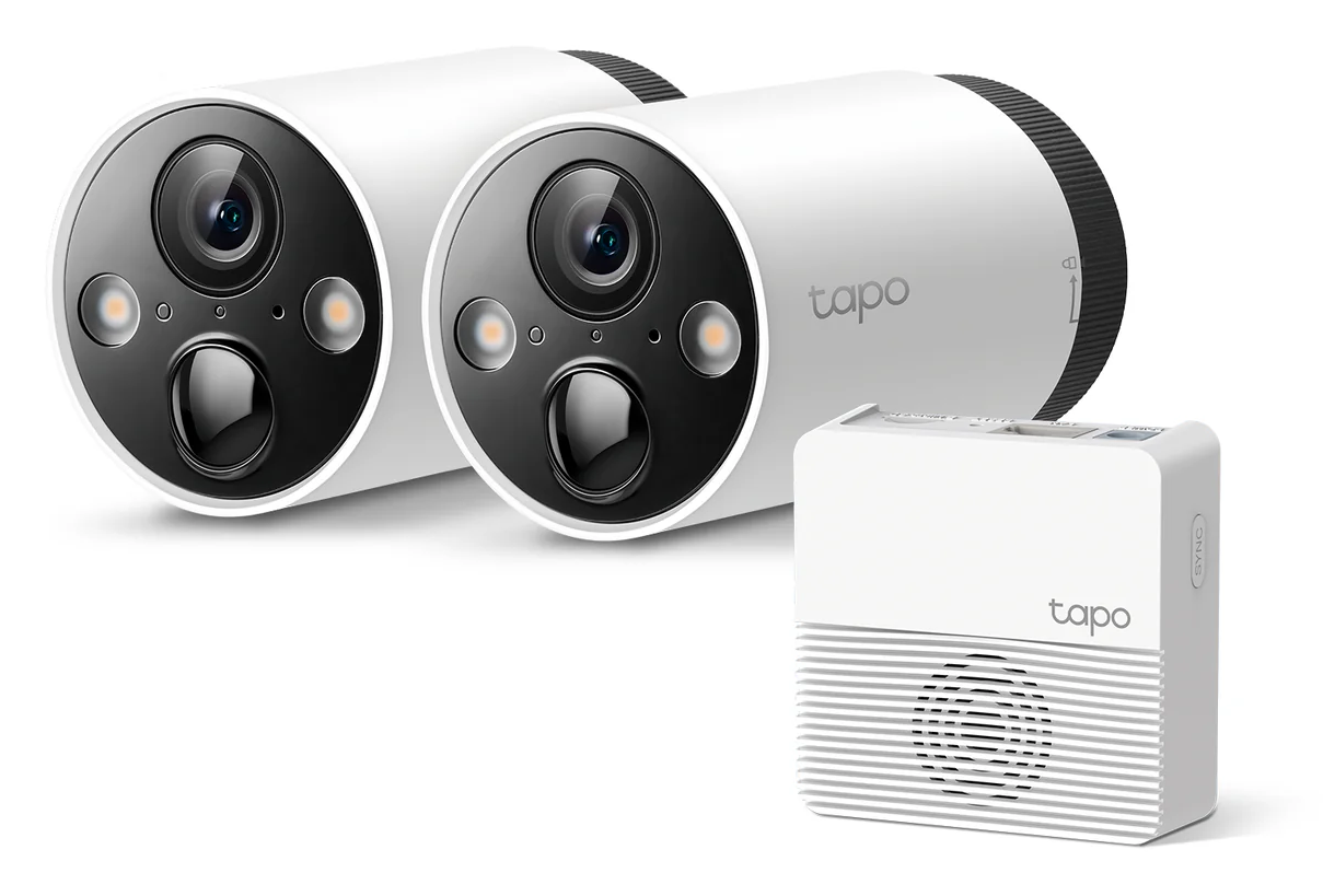 TP-Link Tapo C420S2 2K QHD outdoor security camera and hub kit, battery-powered